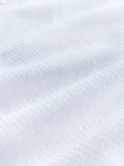 Next Blanc - Ajustement régulier - Chemise habillée texturée à manches longues avec bordure Clearance