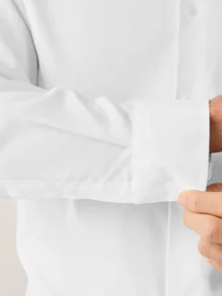 Next Blanc - Ajustement régulier - Chemise Signature texturée à manches longues New