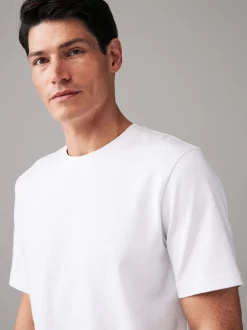 Next - Ajustement régulier - T-shirt épais Blanc