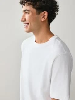 Next - Ajustement régulier - Lot de t-shirts essentiels en coton 6 Blanc Online
