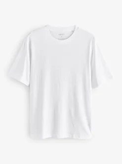 Next - Ajustement régulier - Lot de t-shirts essentiels en coton 6 Blanc Online