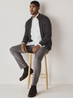 Next - Ajustement régulier - Chemise Oxford à manches longues Blanc Sale