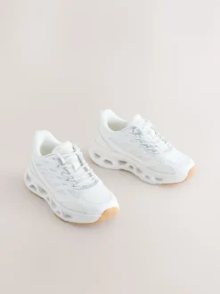 Next Blanc - Baskets à dentelle élastique Online