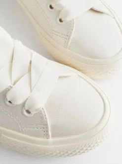 Next Blanc - Baskets à lacets Occasion en tulle Online