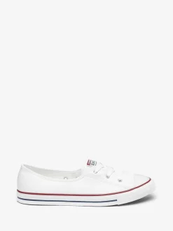 Converse Blanc - Baskets à lacets style ballerine Sale