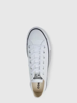Converse Blanc - Baskets Platform Lift Chuck Ox en cuir
