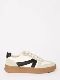 Friends Like These Blanc - Baskets de sport à lacets rétro à semelle en gomme Clearance