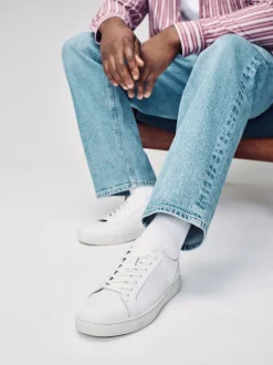 Next Blanc - Baskets en cuir Online