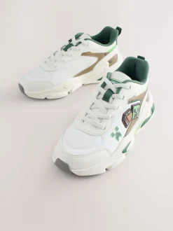 Next Blanc - Baskets Minecraft à lacets élastiques