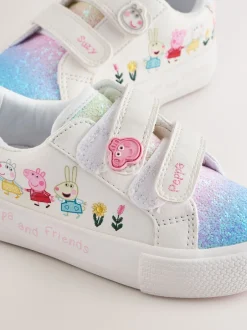 Next Blanc - Baskets Peppa Pig épaisses avec Fermeture par contact Clearance