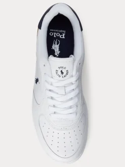 Polo Ralph Lauren Blanc - Baskets Masters Court en cuir Online