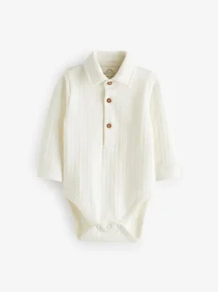 Next Blanc - Body chemise texturé bébé (0mois à3ans) Hot