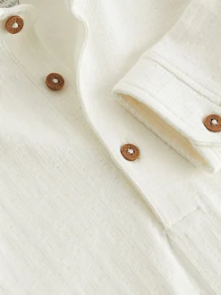 Next Blanc - Body chemise texturé bébé (0mois à3ans) Hot