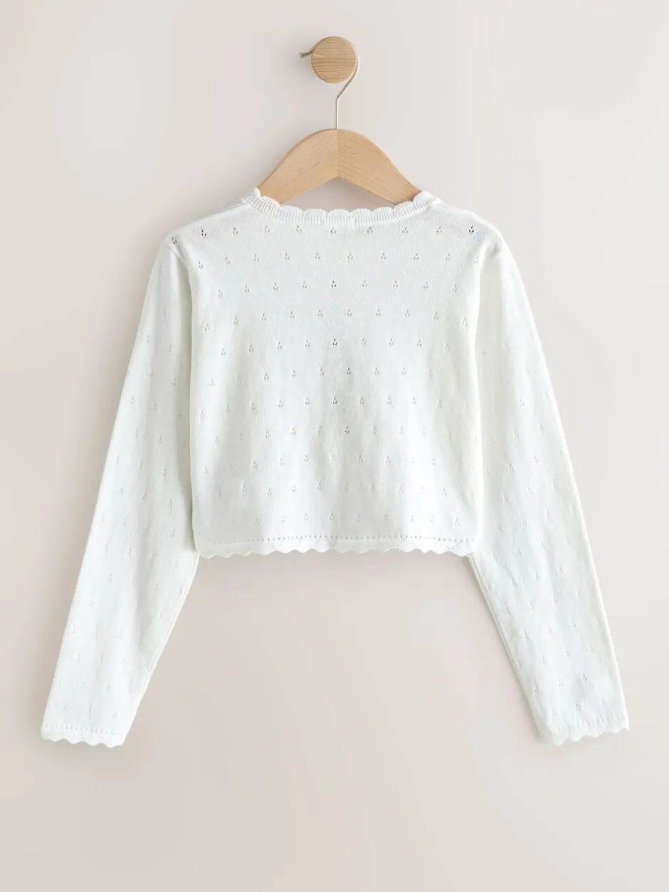 Next Blanc - Boléro Butterfly Occasion (3-16ans) Outlet