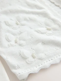 Next Blanc - Boléro Butterfly Occasion (3-16ans) Outlet