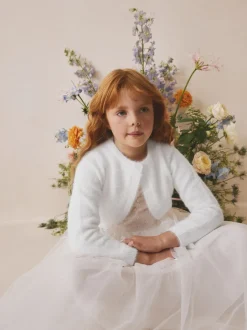 Next Blanc - Boléro pour les occasions moelleuses (12mois à16ans) New