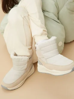 KIDLY by MORI Blanc - Bottes de neige matelassées Sale