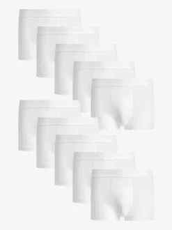 Next - Boxers hipsters riches en coton mélangé Blanc New