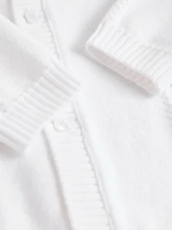 Next Blanc - Cardigan bébé en maille torsadée Discount