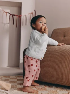 Next Blanc - Cardigan boutonné avec poche cœur bébé (0mois-2ans) New