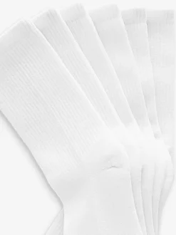 Next - Chaussettes de sport à semelles coussinées 3 Pack avec soutien de la voûte plantaire Blanc New