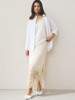 Next Blanc - Chaussures à talons Mariage Forever Comfort® en Satin à Nœud et bout pointu Hot