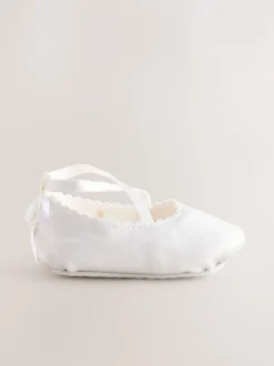 Next Blanc - Chaussures d’occasion à nœud bébé (0-24mois) Clearance