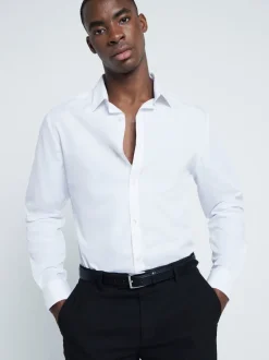 River Island Blanc - Chemise formelle slim