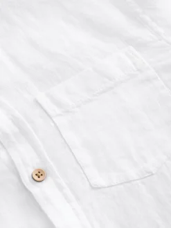 Next Blanc - Chemise manches longues 100% lin (3-16ans) Online