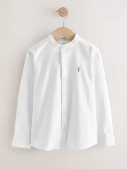 Next Blanc - Chemise Oxford à manches longues et Col mao (3-16ans)