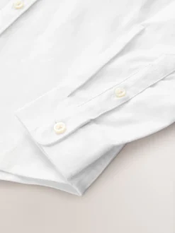 Next Blanc - Chemise Oxford à manches longues et Col mao (3-16ans)