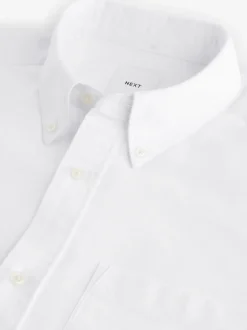 Next - Chemise Oxford douce à manches longues Blanc Hot