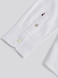 U.S. Polo Assn Blanc - Chemise Oxford Garçons Best