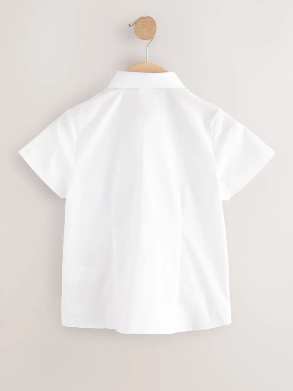 Next Blanc - Chemises d’école ajustées à manches courtes Lot de 2 (3-18ans) New