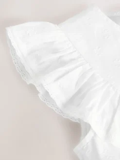 Next Blanc - Chemisier 100% coton avec col boutonné (316ans) Hot