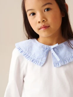 Angel & Rocket Blanc - Chemisier Rayure Manches longues Betty Hot