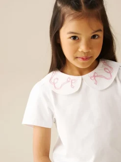 Angel & Rocket Blanc - Chemisier Emily à col Claudine Outlet