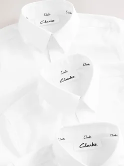 Clarks Blanc - Lot de 3 chemises d’école à manches longues Best