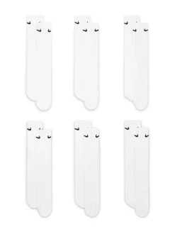 Nike Blanc - Col rond - Lot de chaussettes Everyday Cushioned 6 New
