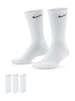 Nike Blanc - Col rond - Lot de chaussettes Everyday Cushioned Crew 3 (0) New