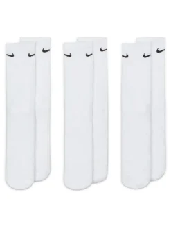 Nike Blanc - Col rond - Lot de chaussettes Everyday Cushioned Crew 3 (0) New