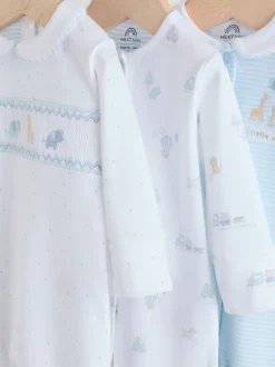 Next Blanc - Combinaisons de nuit pour bébé 3 Pack (0-2ans) New