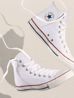 Converse Blanc - Chuck Taylor All Star High Trainers Clearance