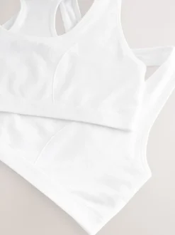 Next Blanc - Crop Tops Racer de Seamfree 2 Pack (7-16ans) Hot