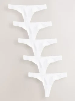 Next - Culotte en coton riche 5 Pack Blanc New