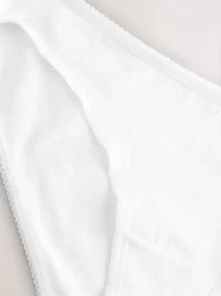 Next - Culotte en coton riche 5 Pack Blanc Sale