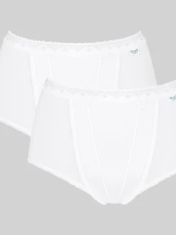 Sloggi Blanc - Culotte Tummy Control 2 Pack Knickers New