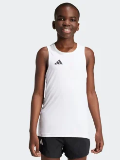 adidas Blanc - Débardeur Team pour enfant Outlet