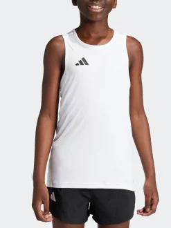 adidas Blanc - Débardeur Team pour enfant Outlet