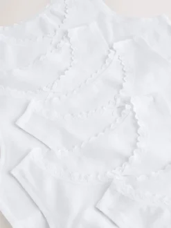 Next Blanc - Débardeur blanc à bordure en dentelle (1.5-16ans) Sale